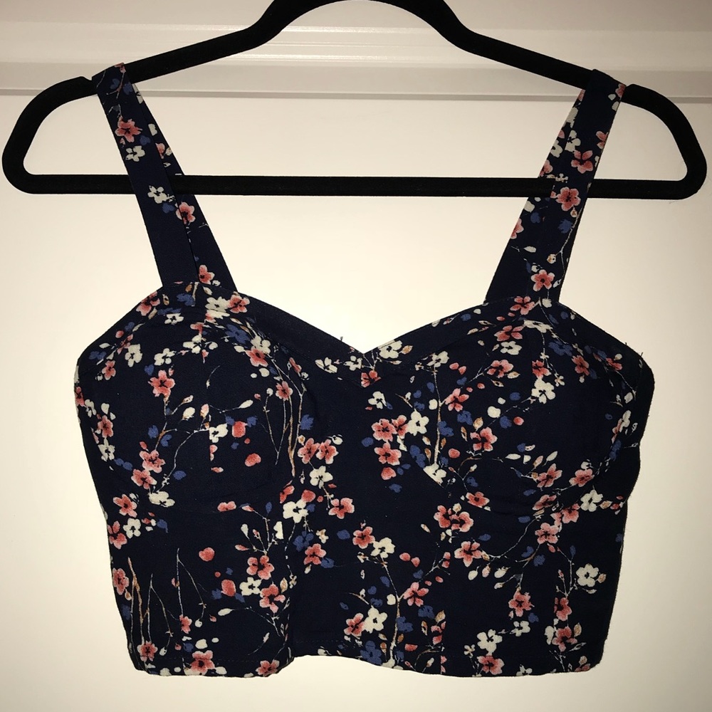 Floral crop top